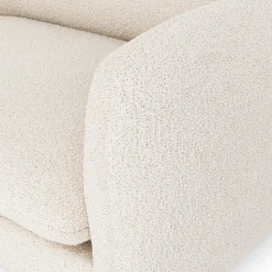 Sanders 37" Lounge Chair - Ivory Wool Bouclé