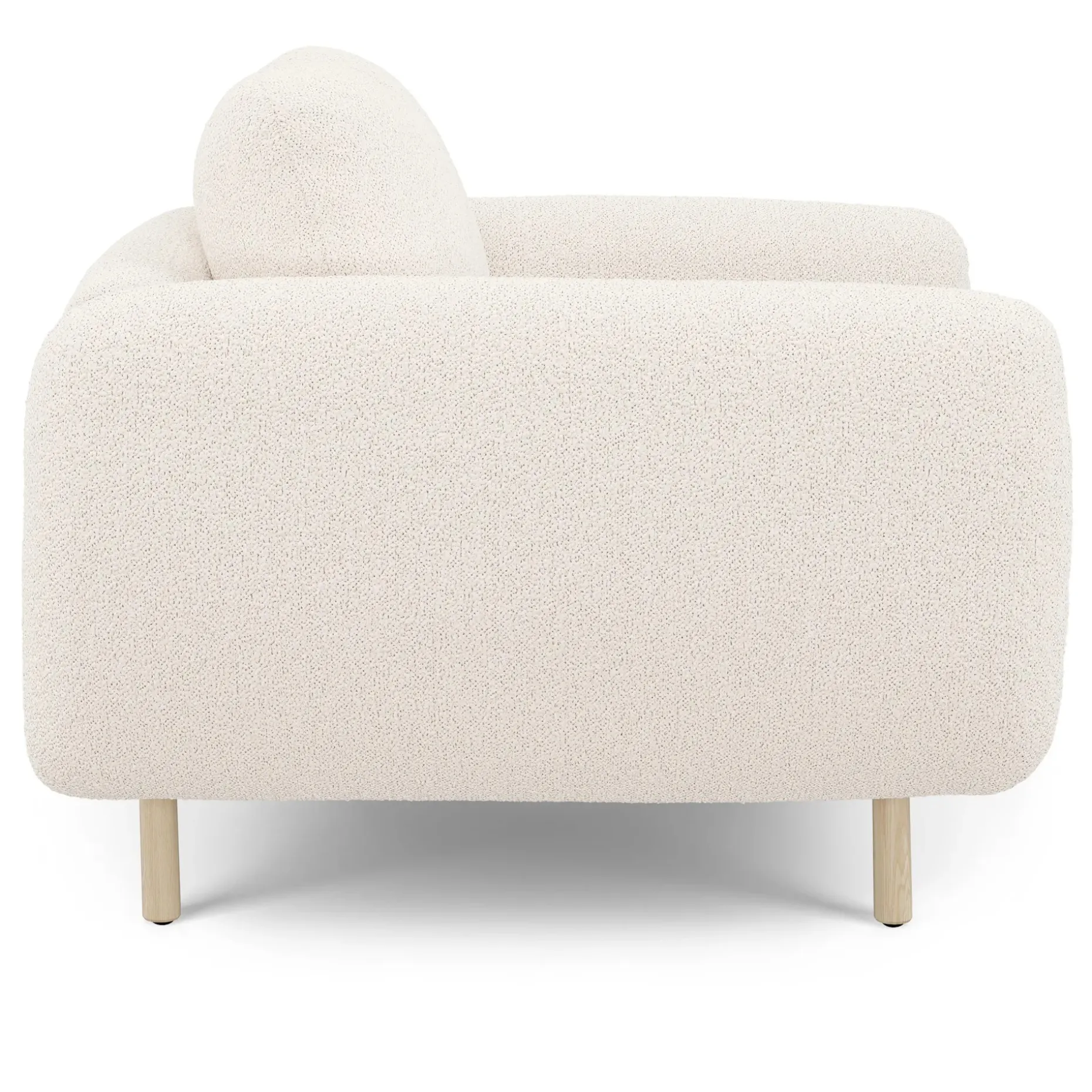 Sanders 37" Lounge Chair - Ivory Wool Bouclé