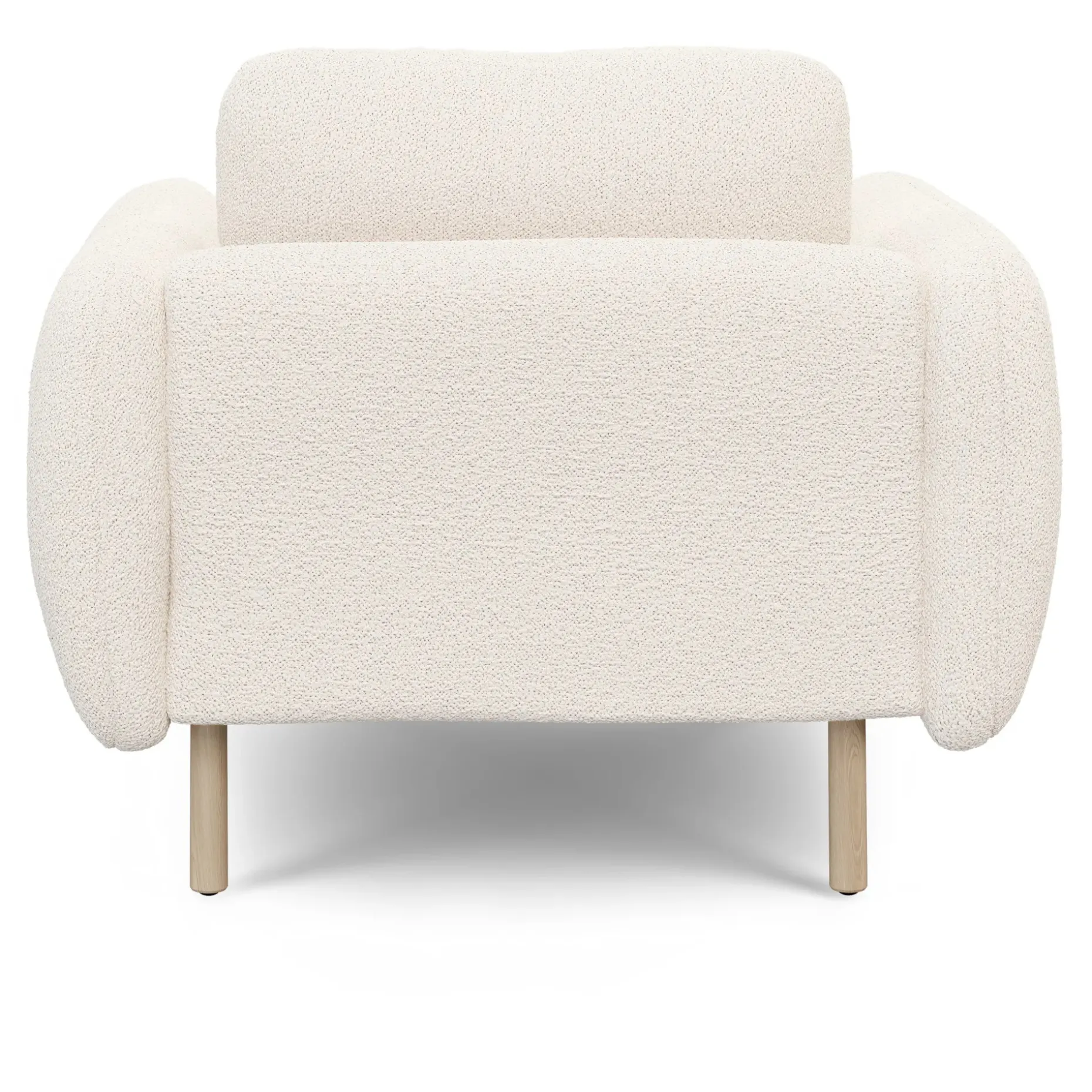 Sanders 37" Lounge Chair - Ivory Wool Bouclé