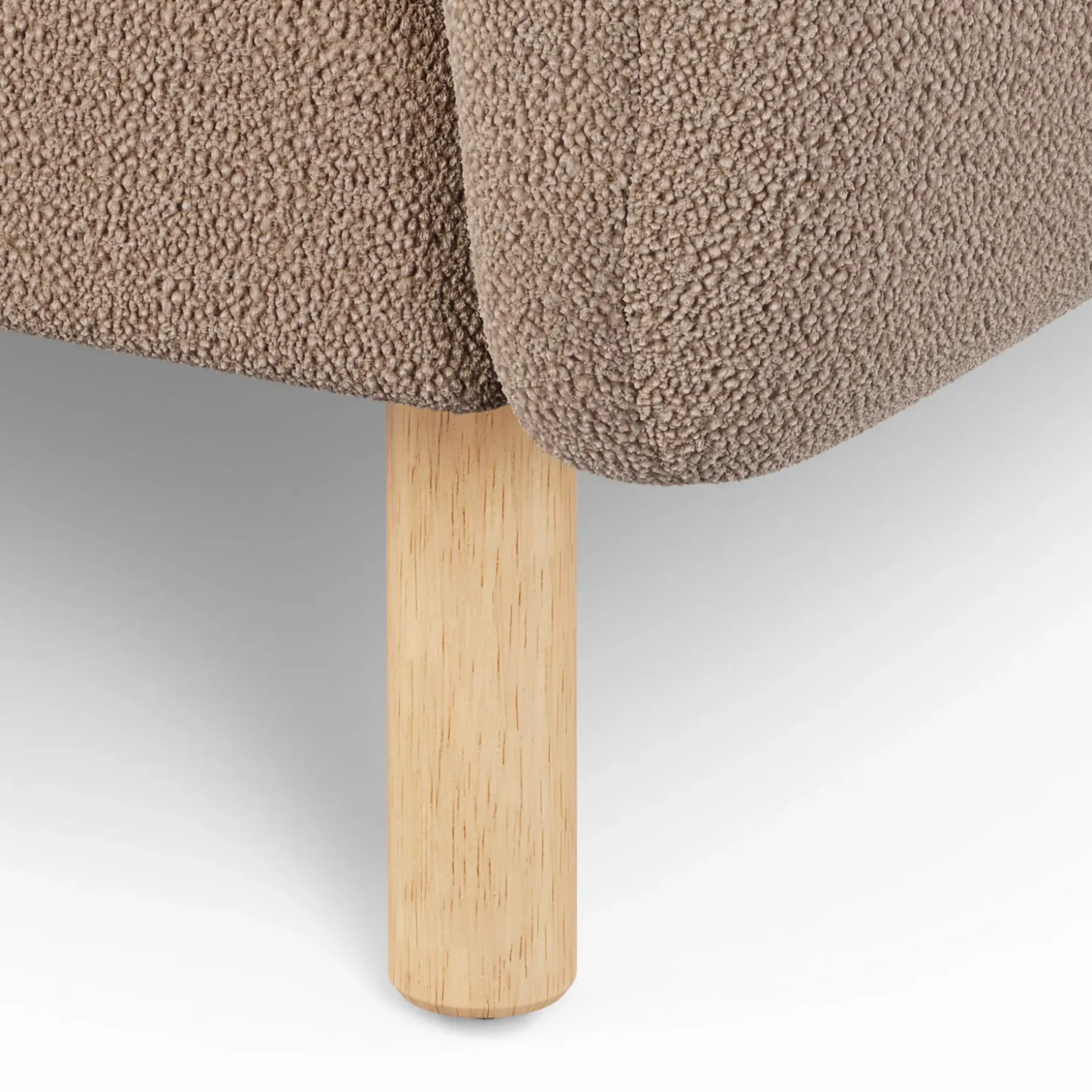Sanders 37" Lounge Chair - Sandstone Wool Bouclé