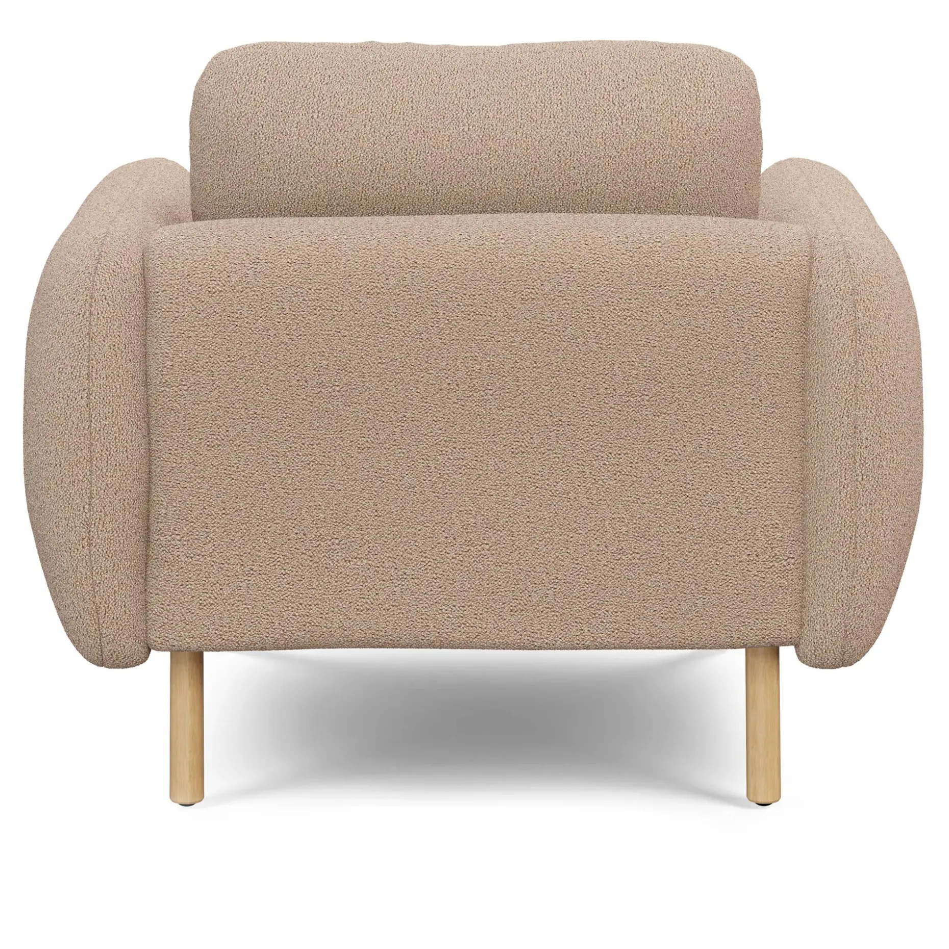 Sanders 37" Lounge Chair - Sandstone Wool Bouclé