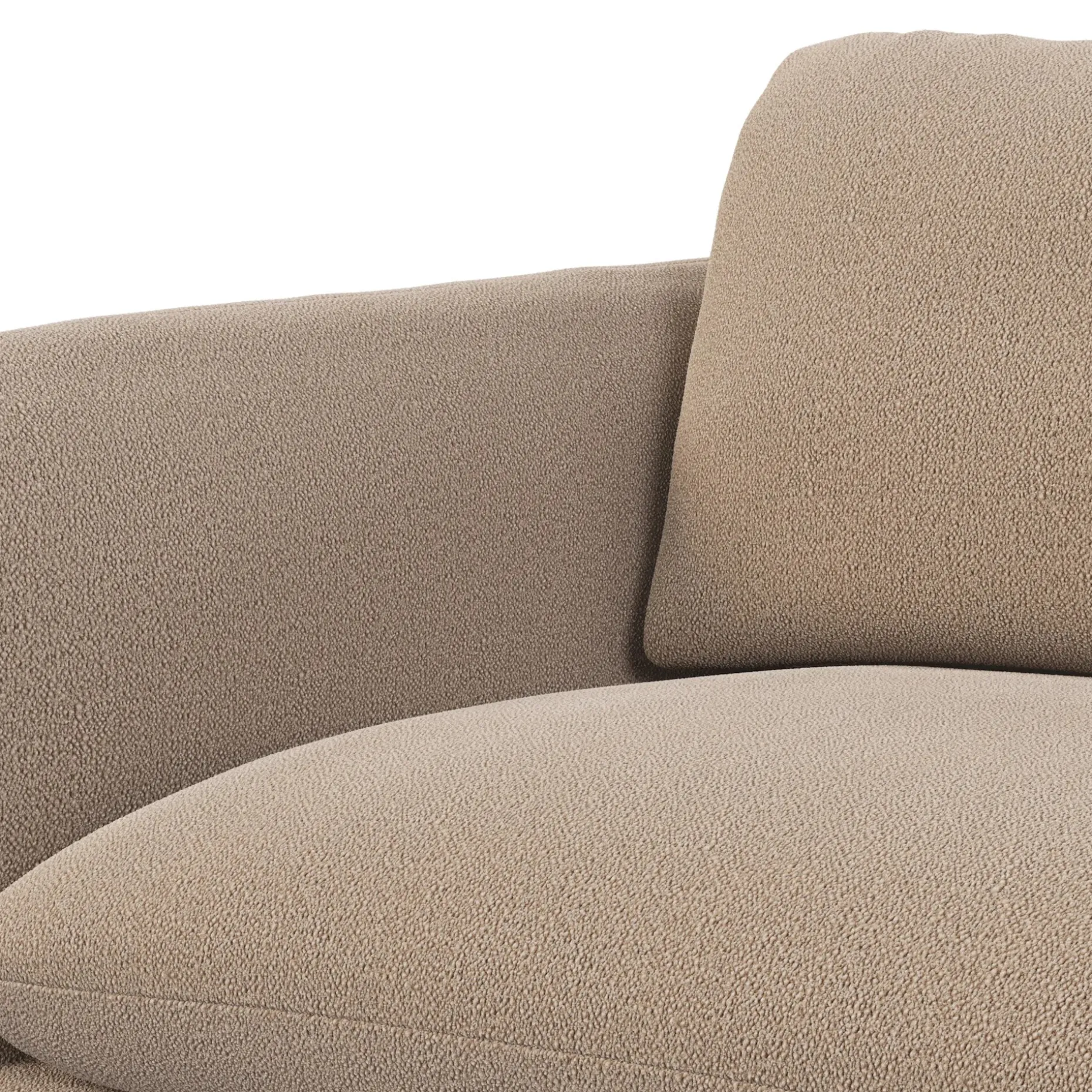 Sanders 37" Lounge Chair - Sandstone Wool Bouclé