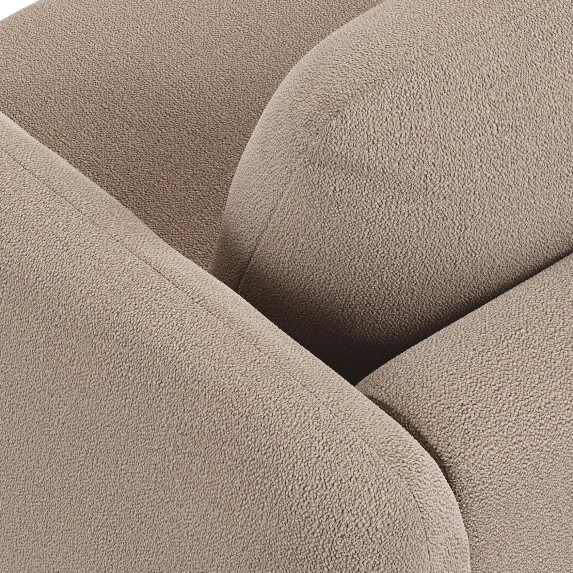 Sanders 37" Lounge Chair - Sandstone Wool Bouclé