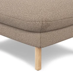 Sanders 35.5" Ottoman - Sandstone Wool Bouclé