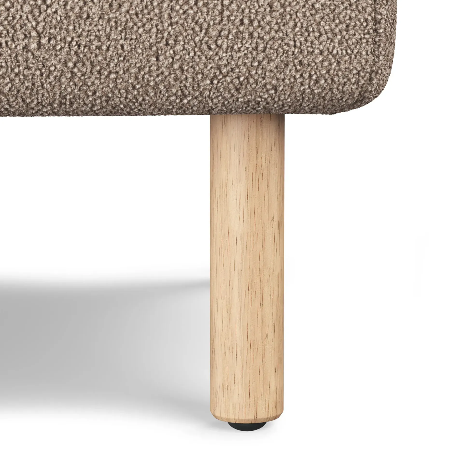 Sanders 35.5" Ottoman - Sandstone Wool Bouclé