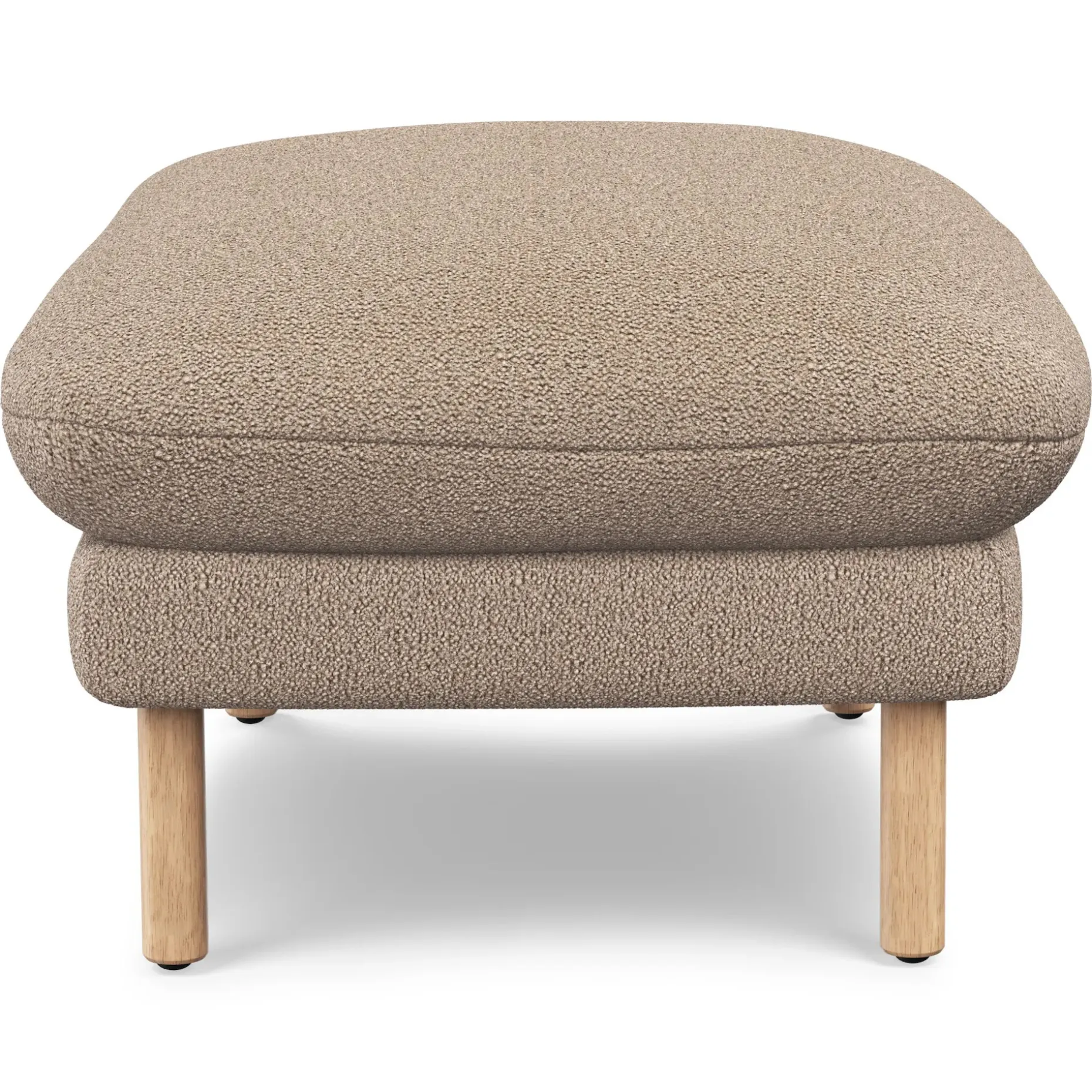 Sanders 35.5" Ottoman - Sandstone Wool Bouclé