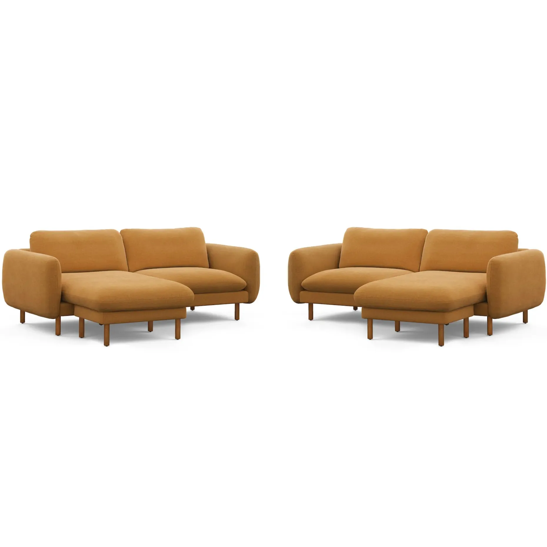 Sanders 85.5" Reversible Sectional - Hestia Ginger
