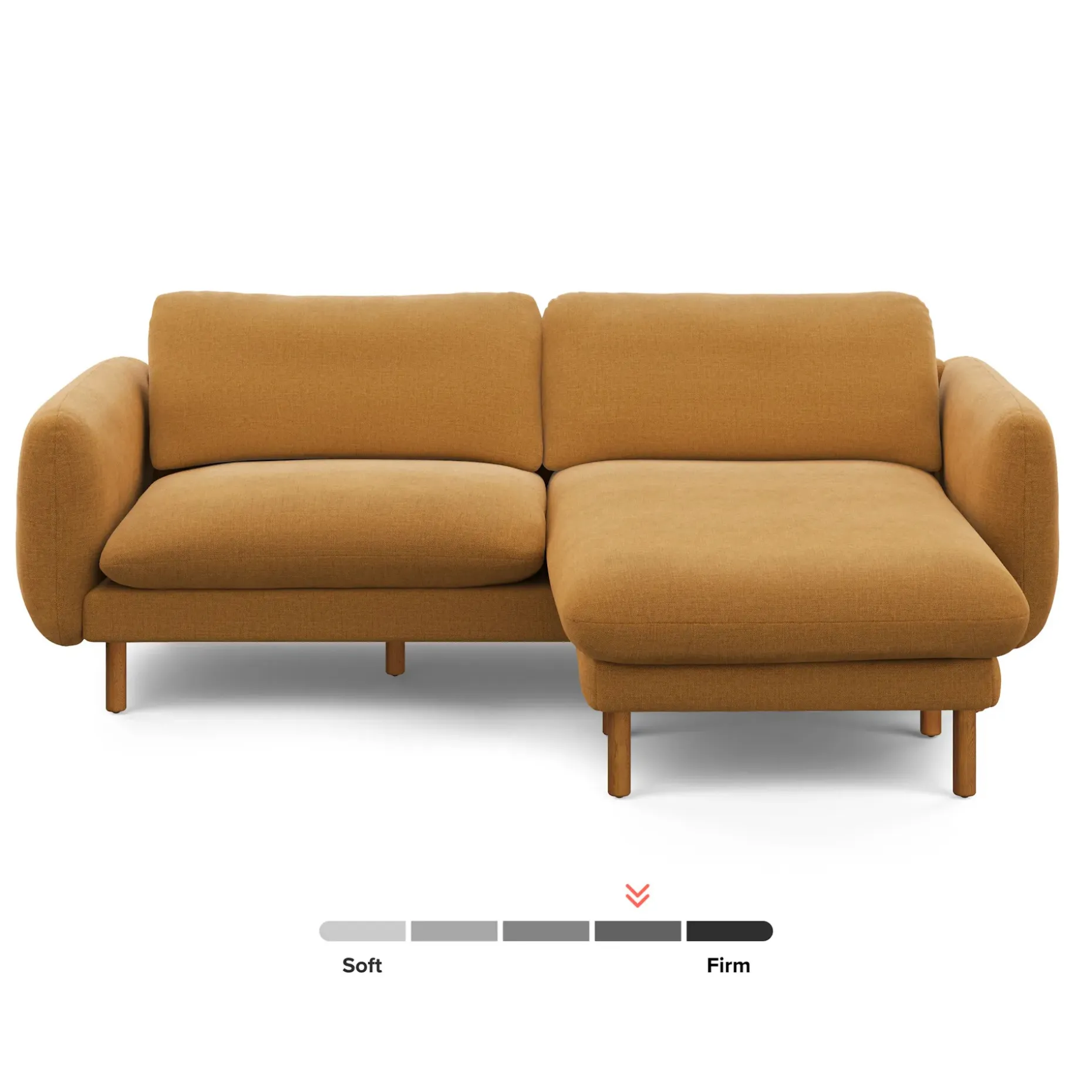 Sanders 85.5" Reversible Sectional - Hestia Ginger
