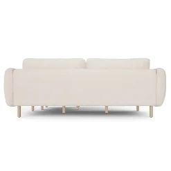 Sanders 85.5" Reversible Sectional - Ivory Wool Bouclé