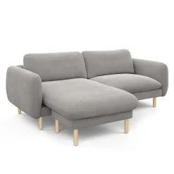 Sanders 85.5" Reversible Sectional - Hestia Gray