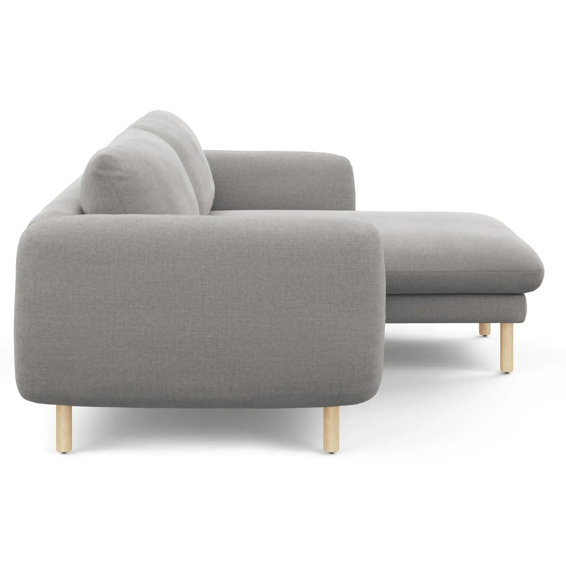 Sanders 85.5" Reversible Sectional - Hestia Gray