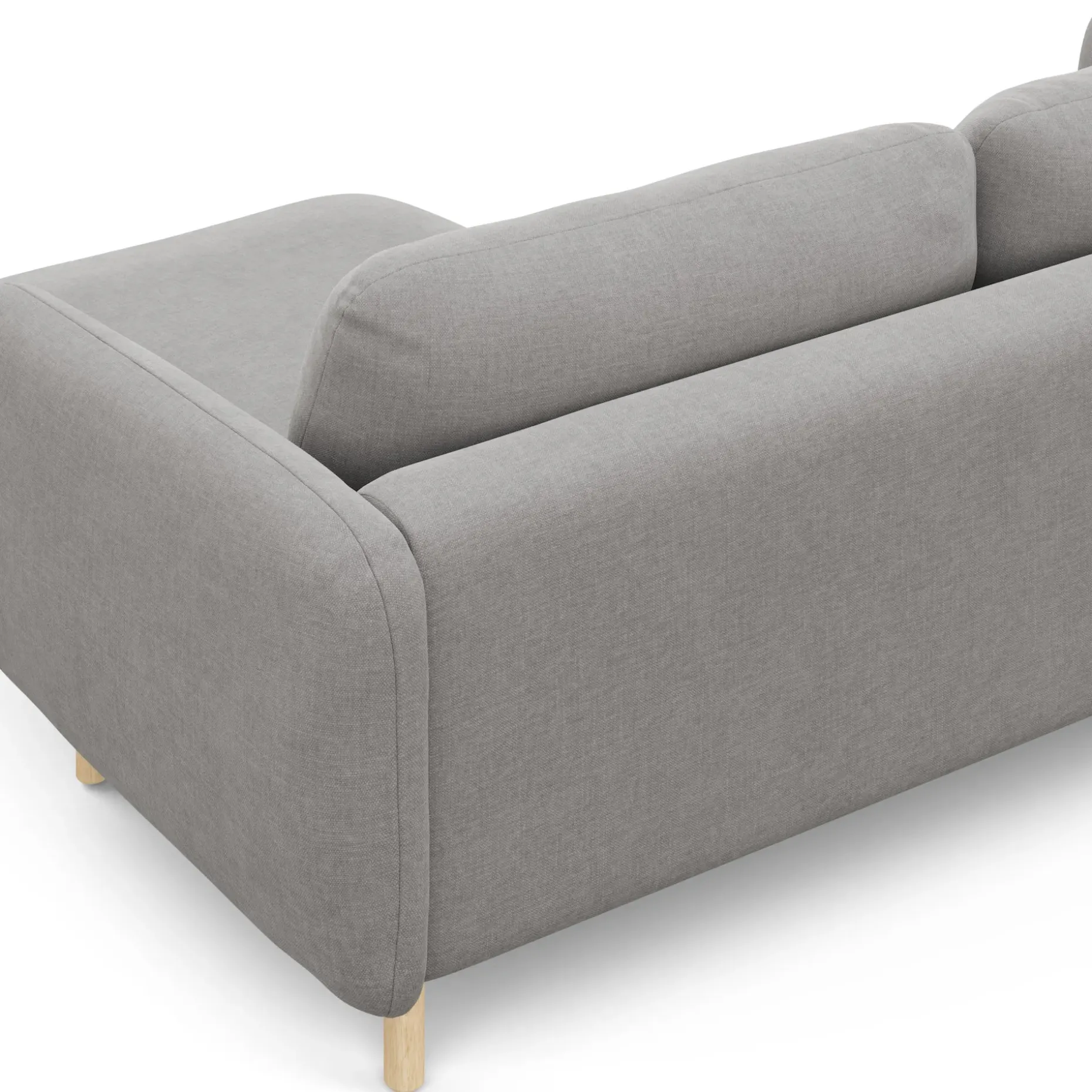 Sanders 85.5" Reversible Sectional - Hestia Gray