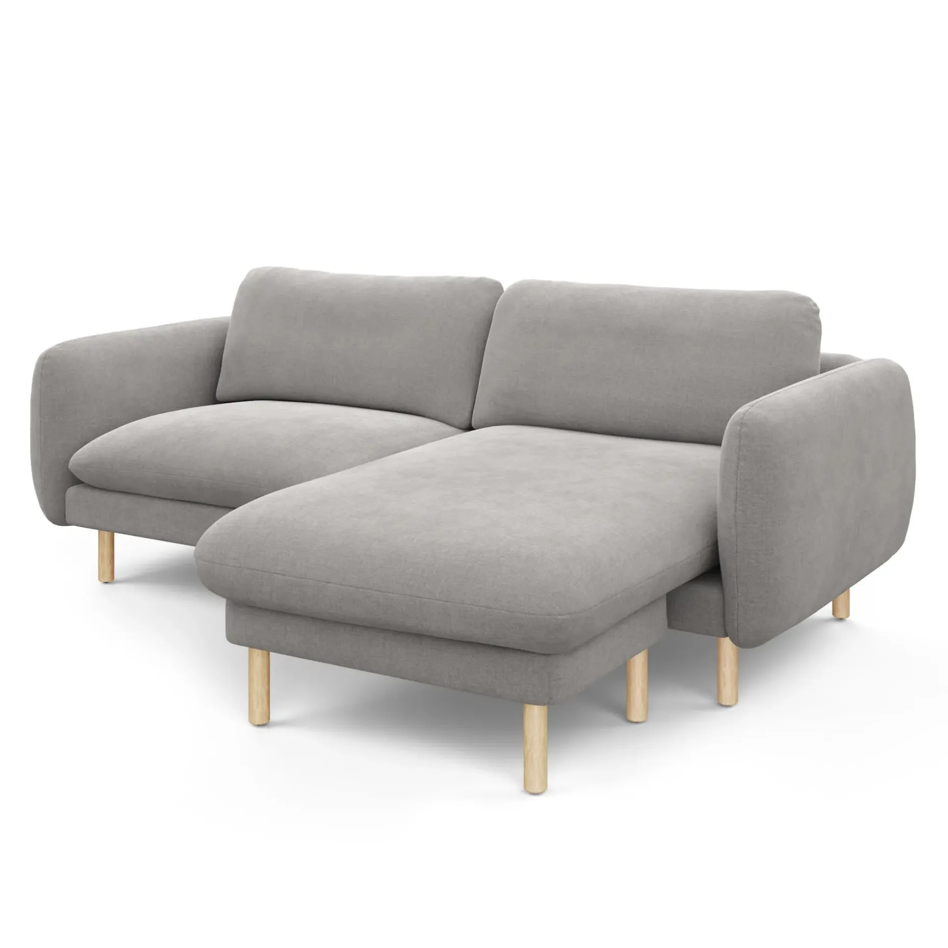 Sanders 85.5" Reversible Sectional - Hestia Gray