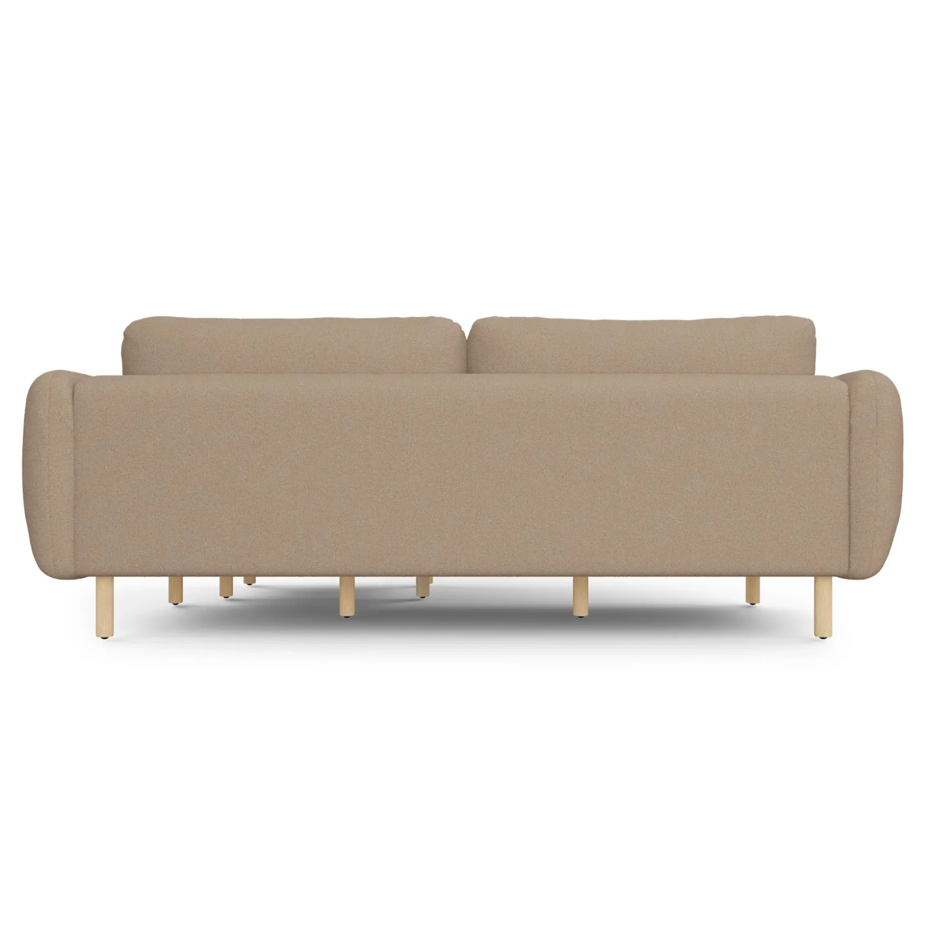 Sanders 85.5" Reversible Sectional - Sandstone Wool Bouclé