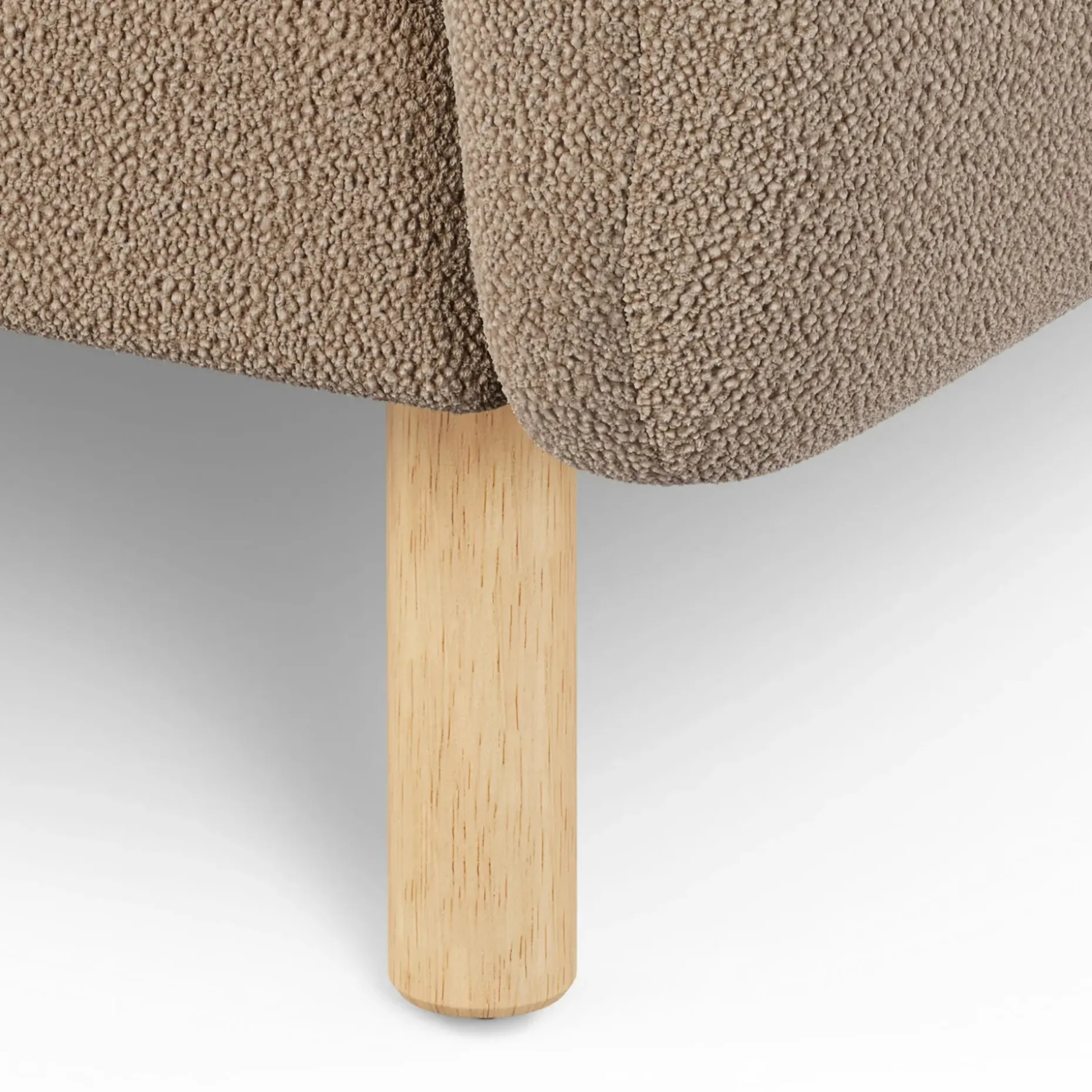 Sanders 85.5" Reversible Sectional - Sandstone Wool Bouclé