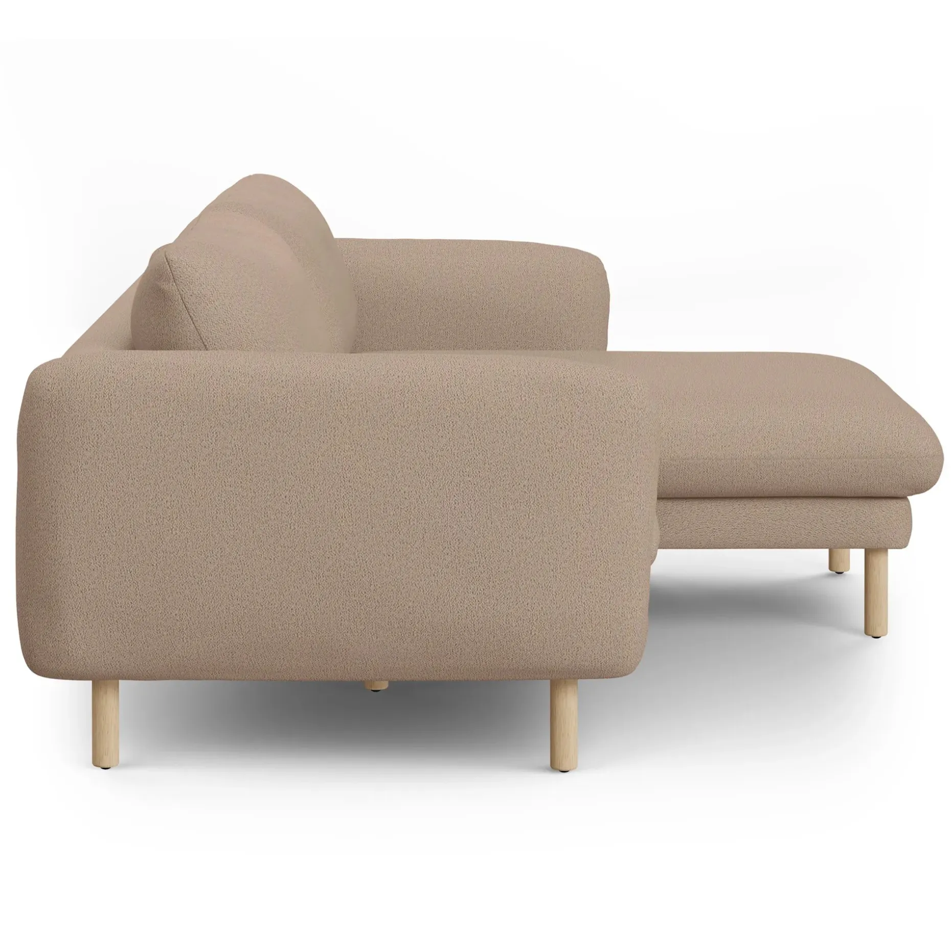 Sanders 85.5" Reversible Sectional - Sandstone Wool Bouclé