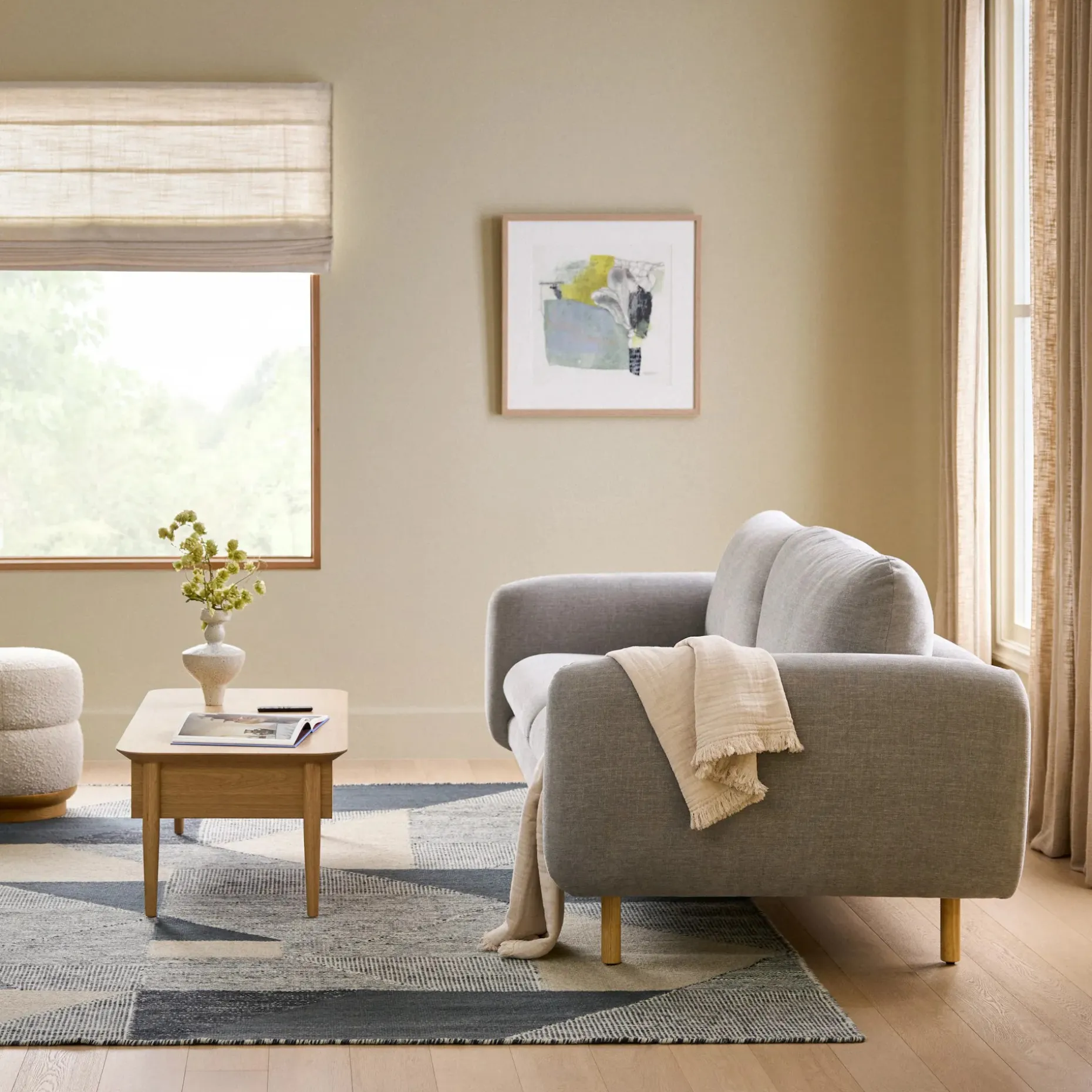 Sanders 85.5" Sofa - Hestia Gray