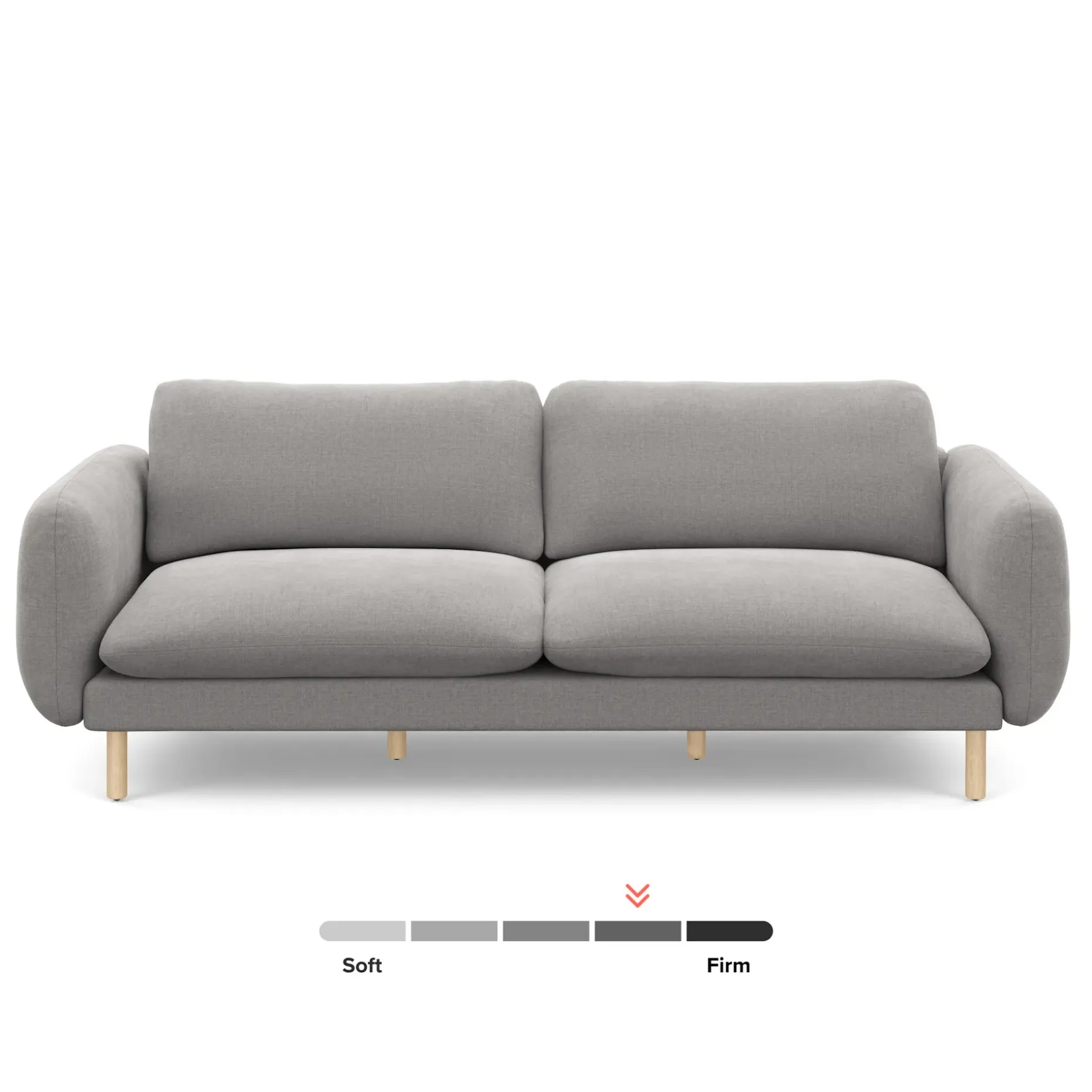 Sanders 85.5" Sofa - Hestia Gray
