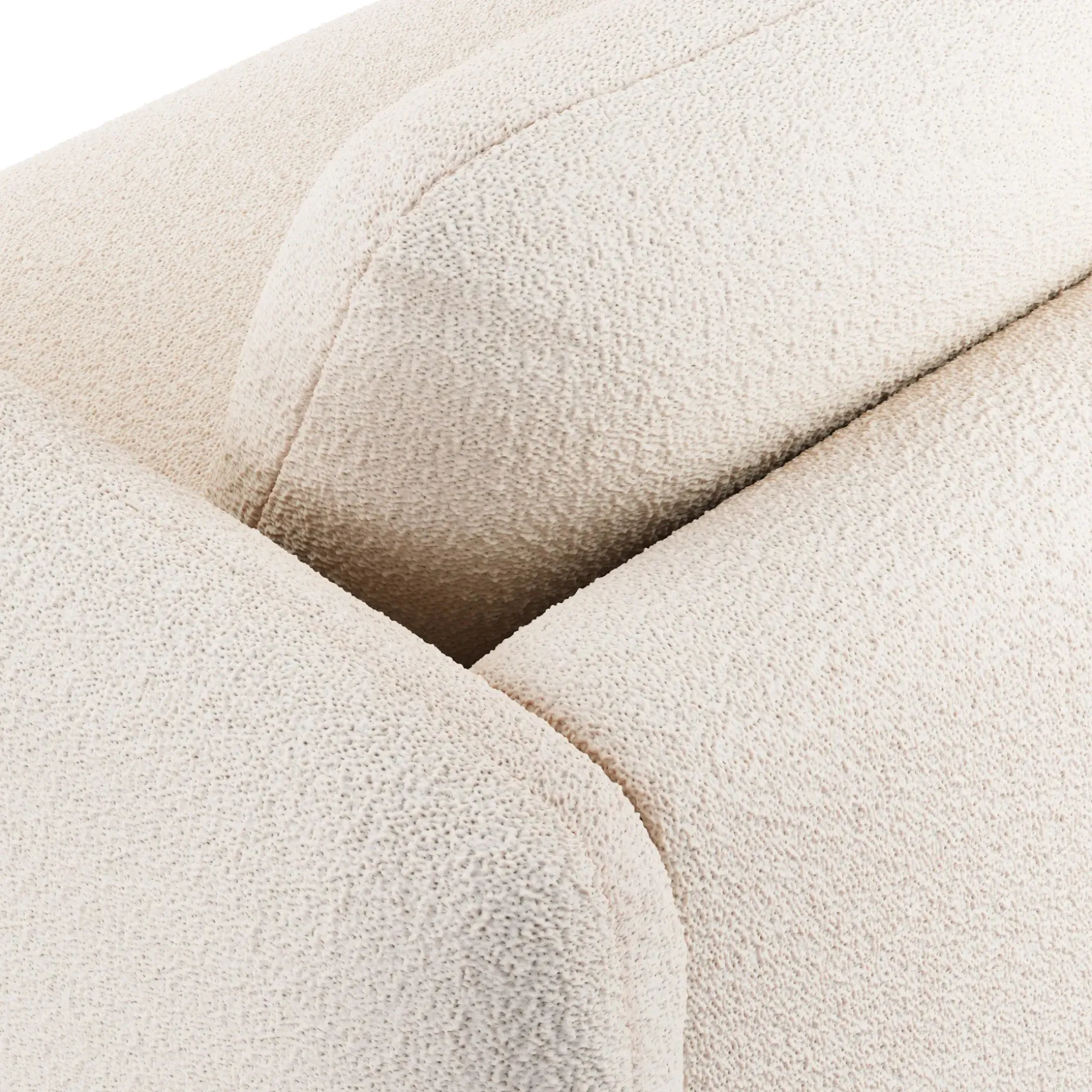 Sanders 85.5" Sofa - Ivory Wool Bouclé