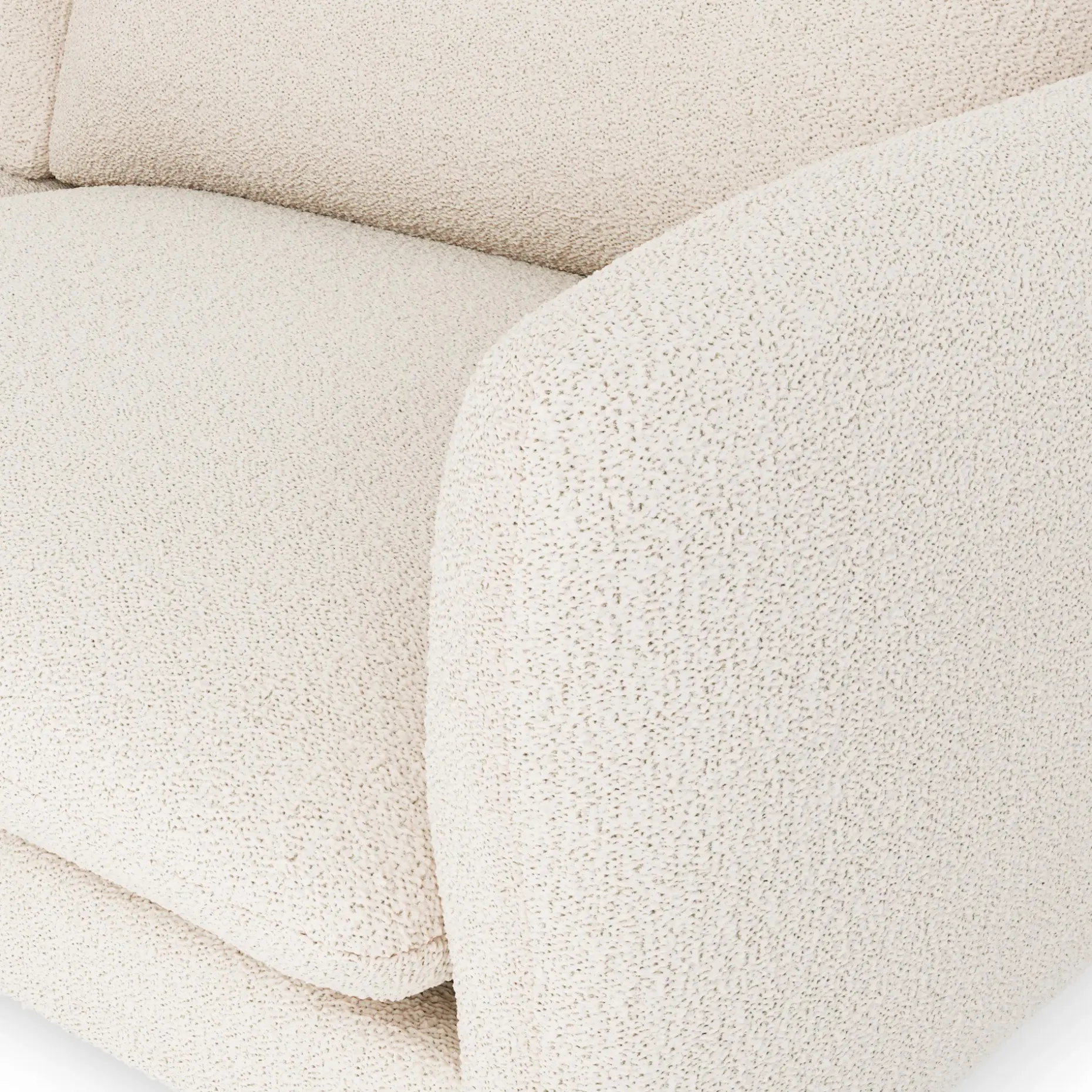 Sanders 85.5" Sofa - Ivory Wool Bouclé