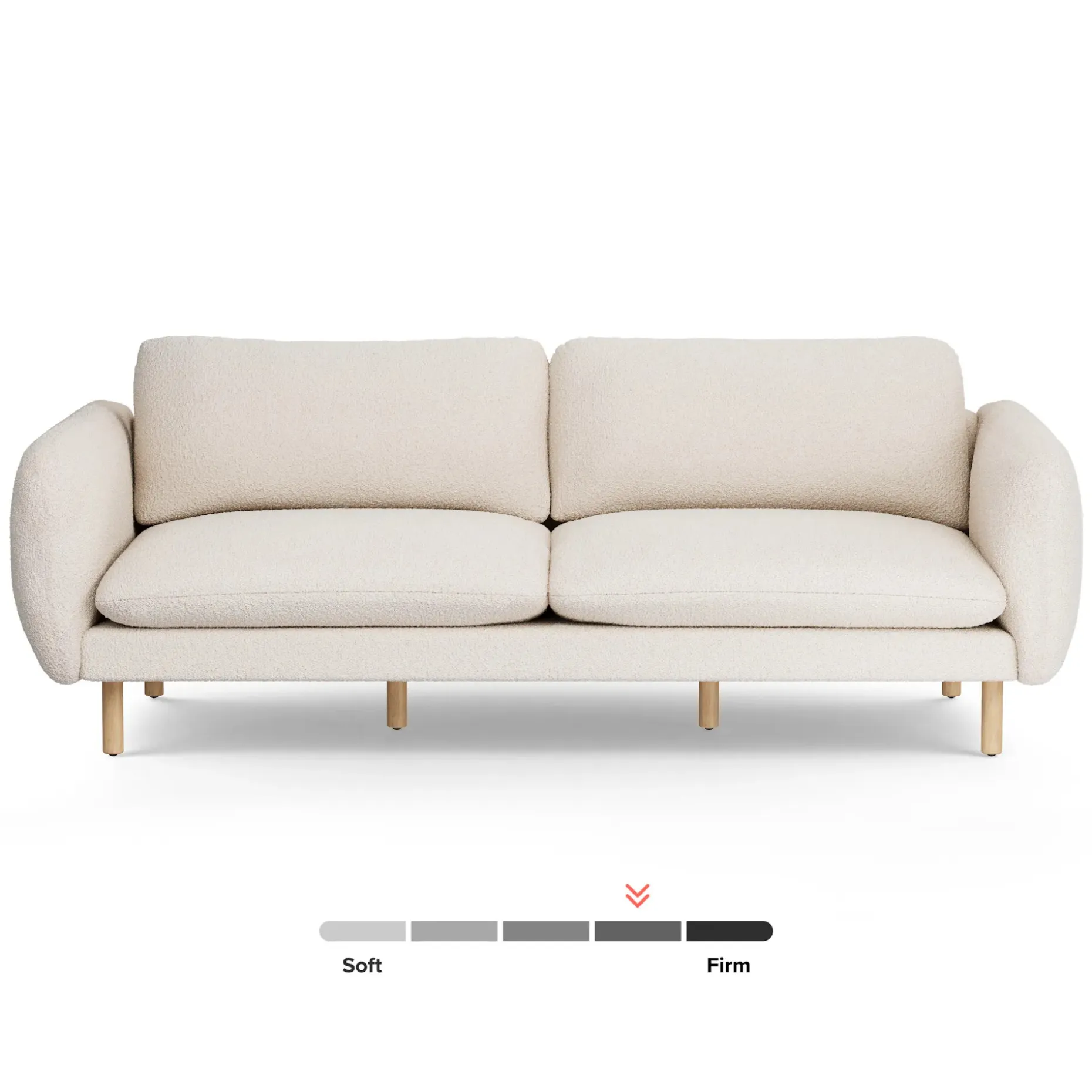 Sanders 85.5" Sofa - Ivory Wool Bouclé