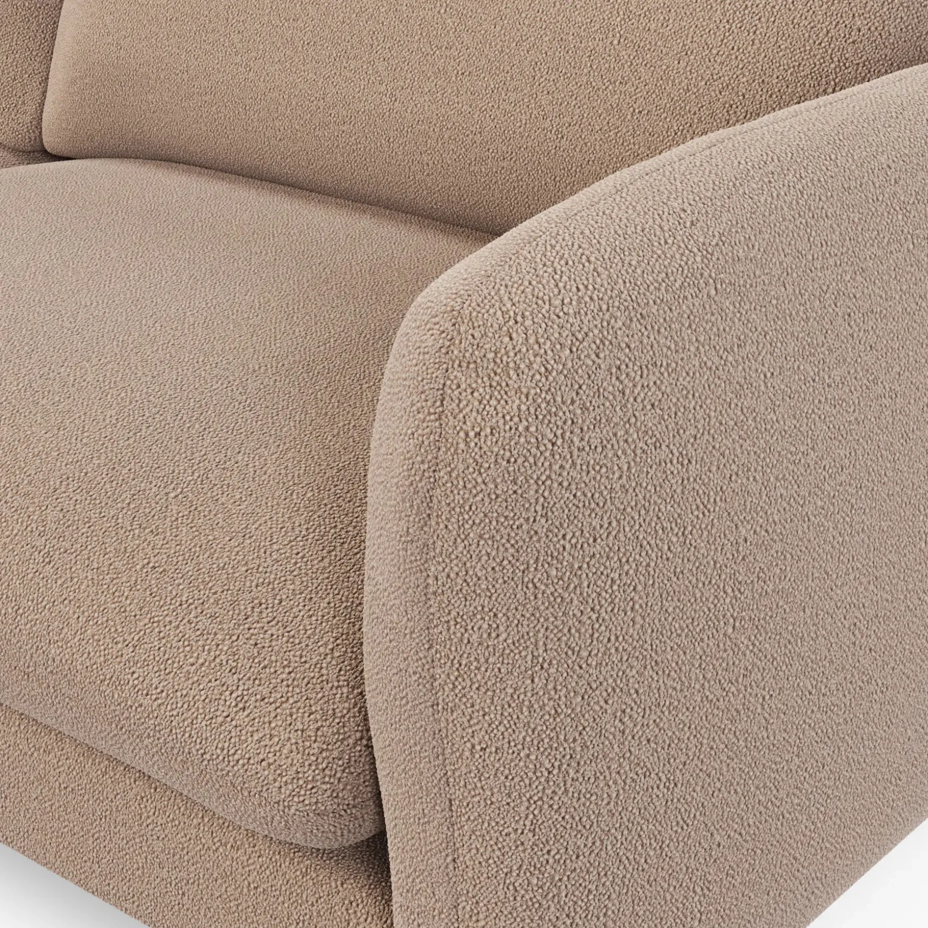 Sanders 85.5" Sofa - Sandstone Wool Bouclé