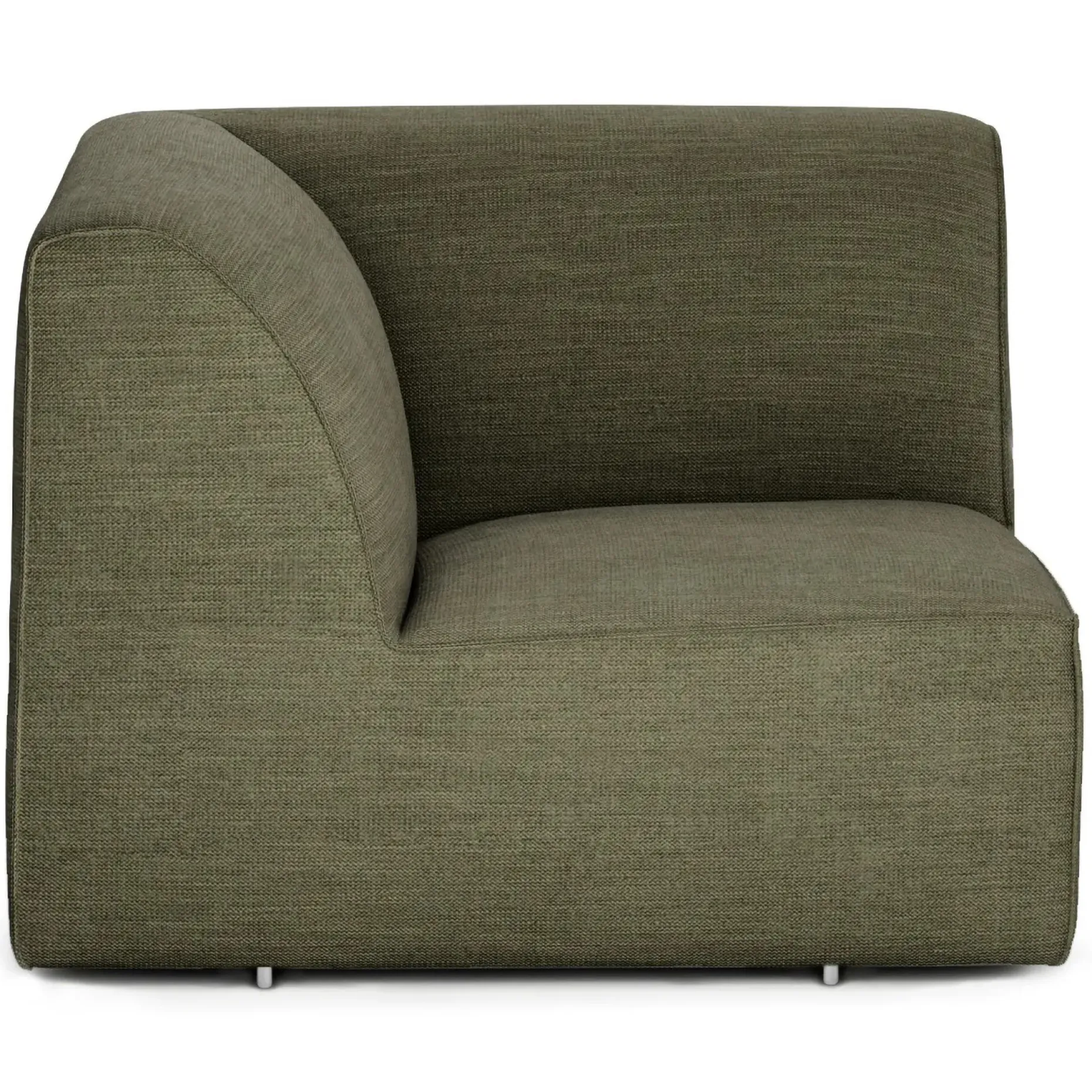 Sanna 40" Corner Chair Module - Magnet Green