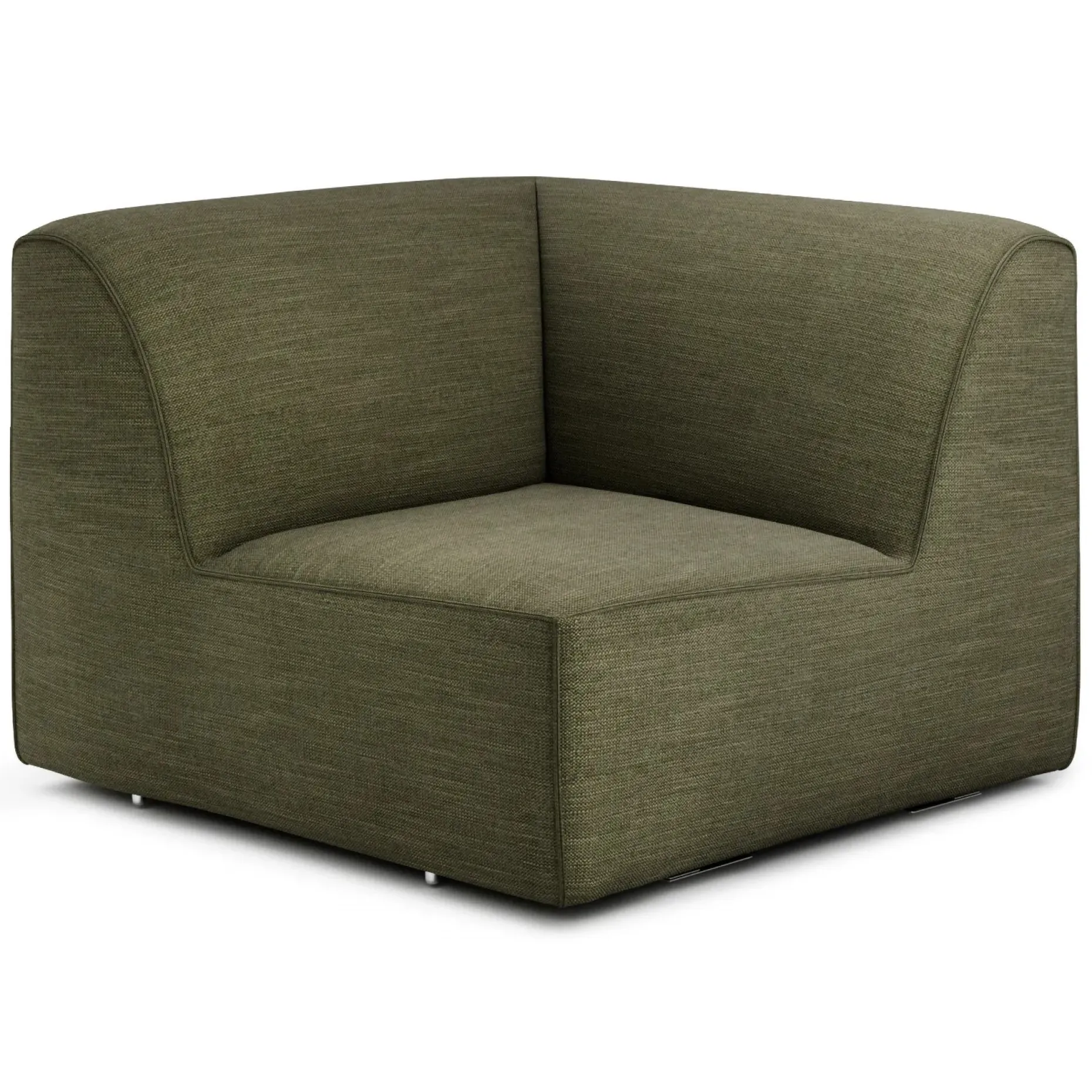 Sanna 40" Corner Chair Module - Magnet Green
