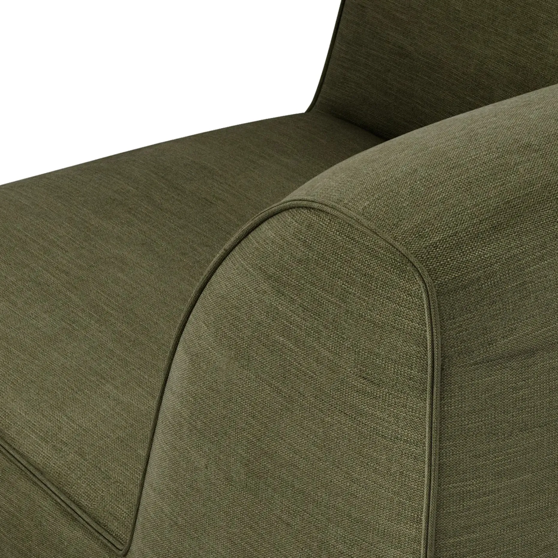 Sanna 40" Corner Chair Module - Magnet Green