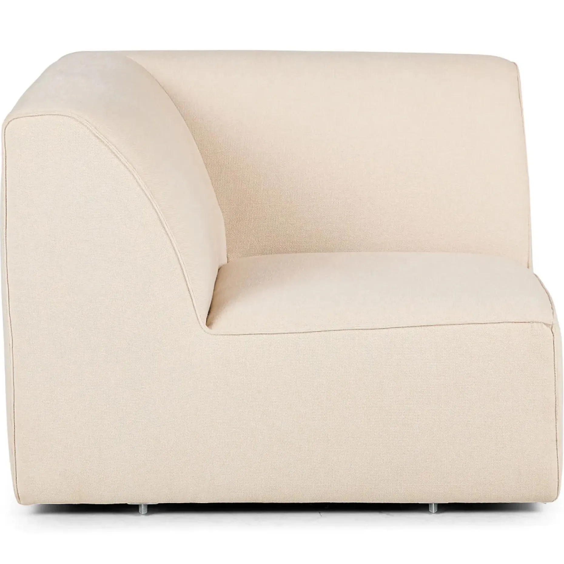Sanna 40" Corner Chair Module - Magnet Ivory