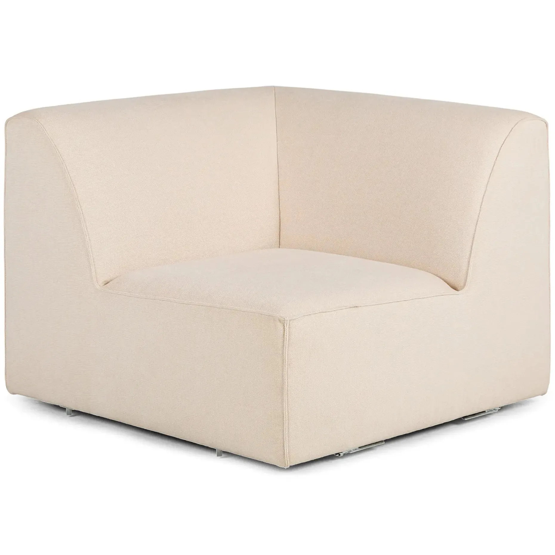 Sanna 40" Corner Chair Module - Magnet Ivory
