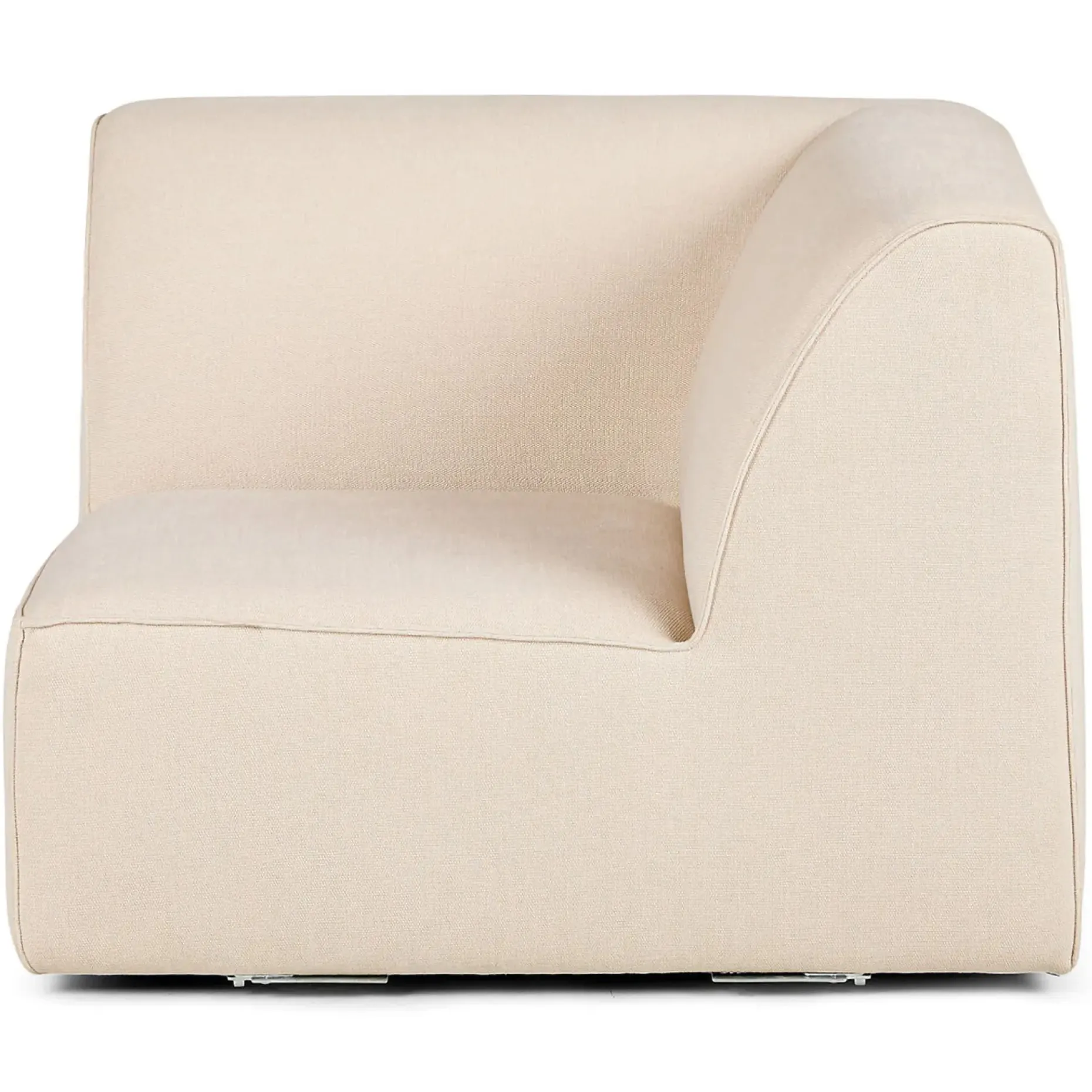 Sanna 40" Corner Chair Module - Magnet Ivory