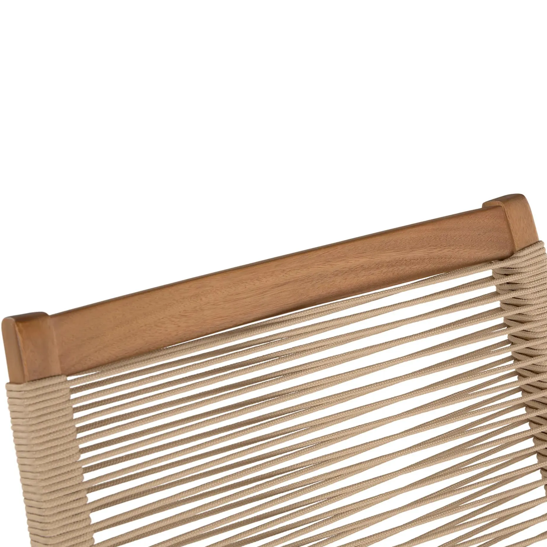 Santo 25.5" Outdoor Folding Lounge Chair - Ecru