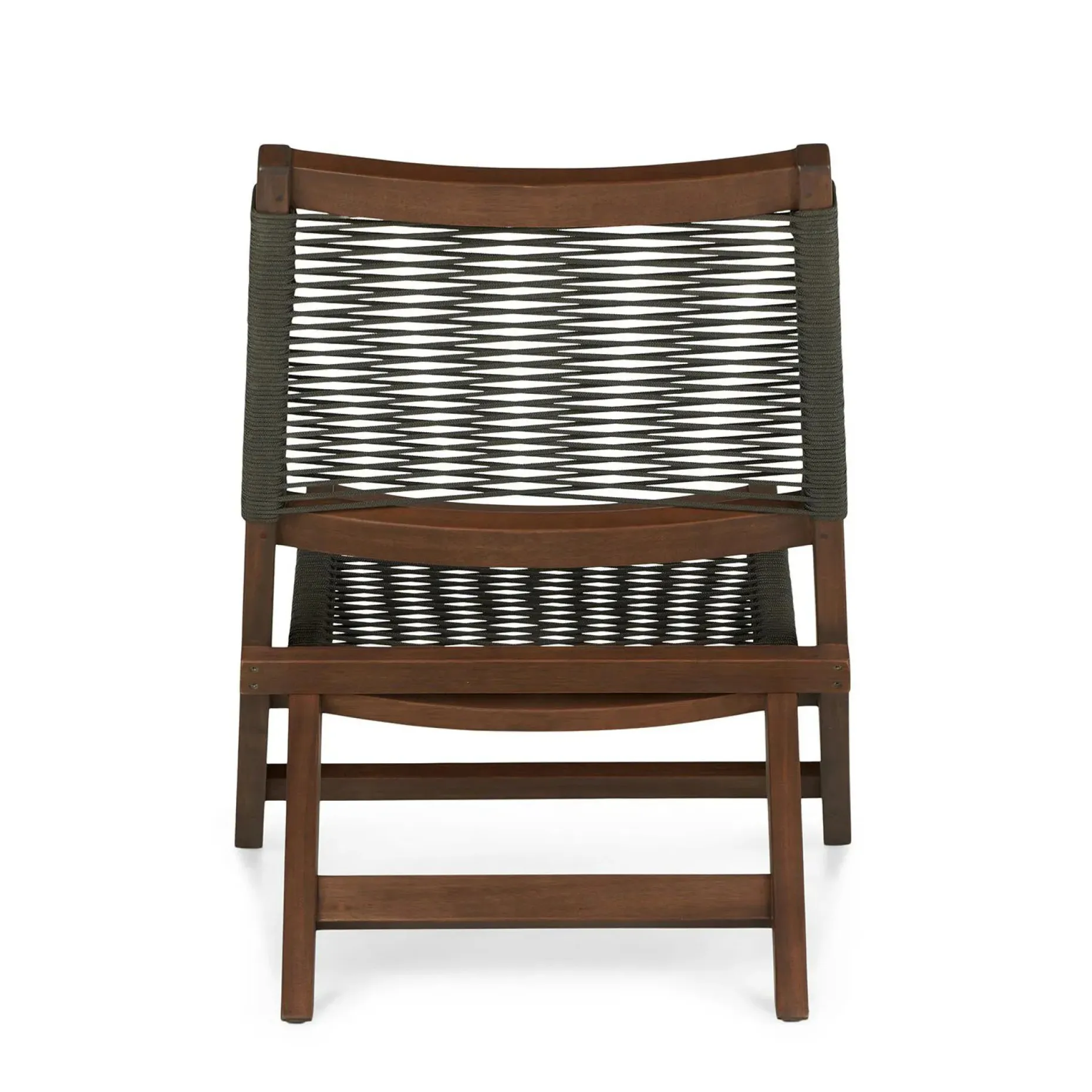 Santo 25.5" Outdoor Folding Lounge Chair - Charcoal