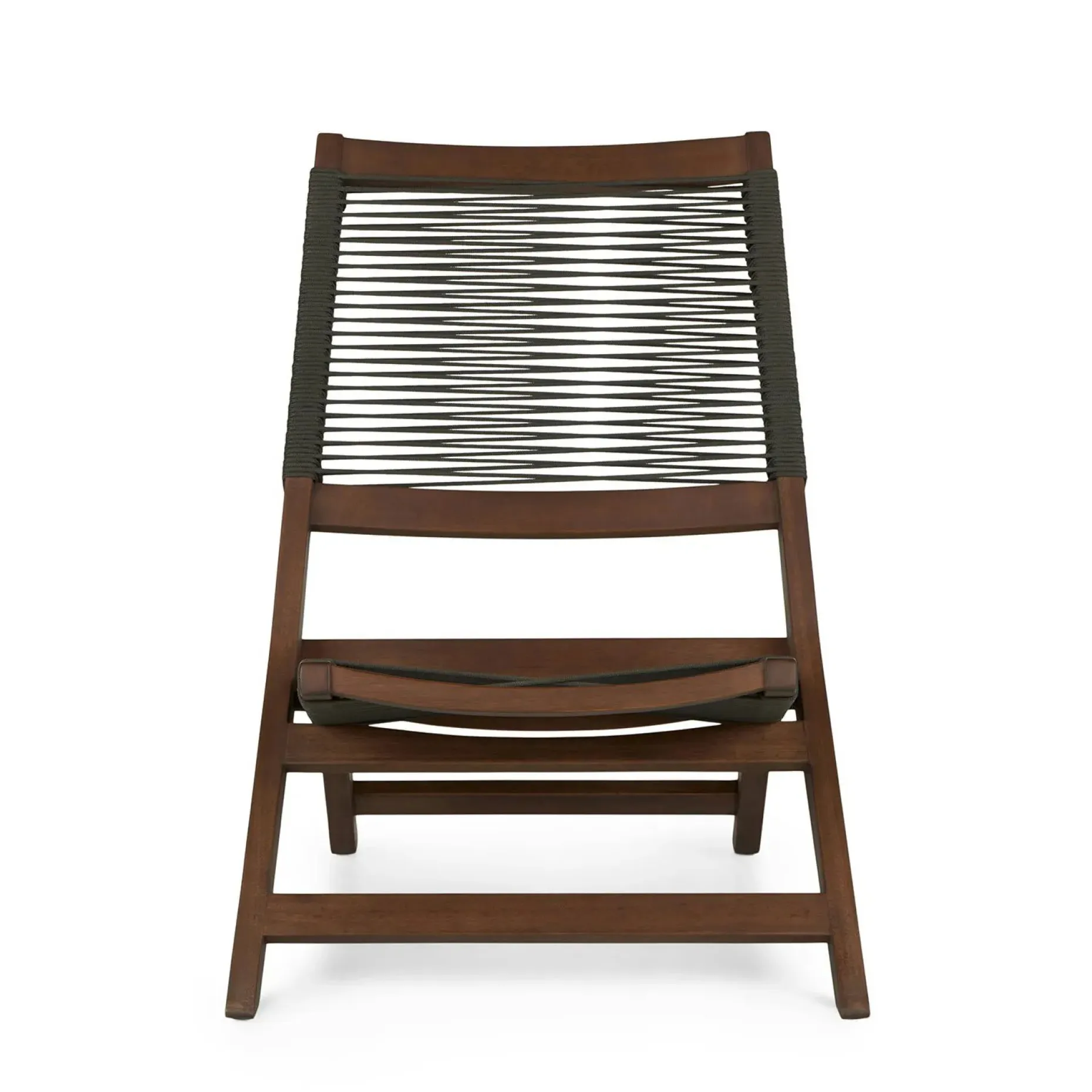 Santo 25.5" Outdoor Folding Lounge Chair - Charcoal