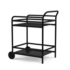 Sarek Outdoor Bar Cart - Black