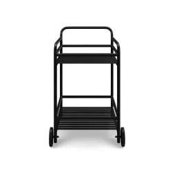 Sarek Outdoor Bar Cart - Black