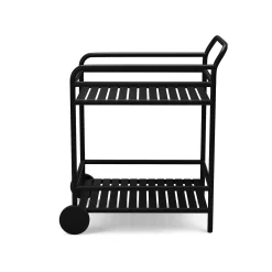 Sarek Outdoor Bar Cart - Black