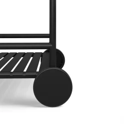 Sarek Outdoor Bar Cart - Black