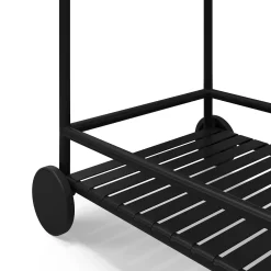 Sarek Outdoor Bar Cart - Black