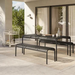 Sarek Outdoor Bar Cart - Taupe