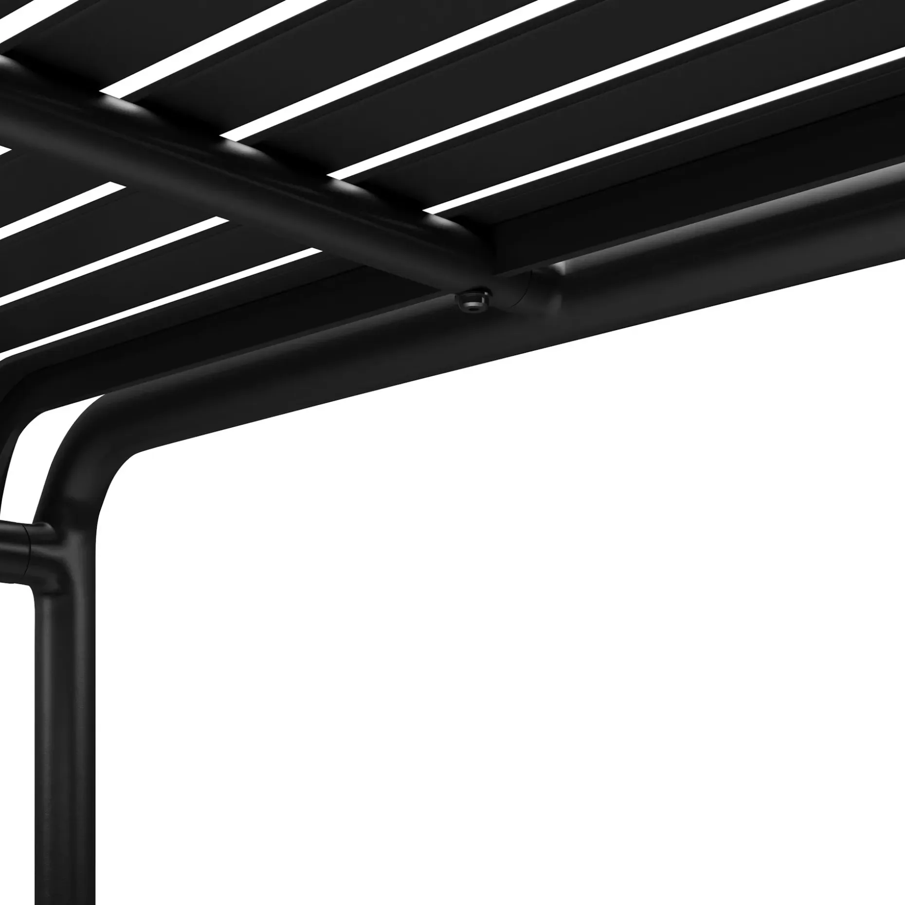 Sarek 51" Outdoor Bar Table - Black
