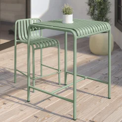 Sarek 29.5" Outdoor Bar Table - Khaki Green