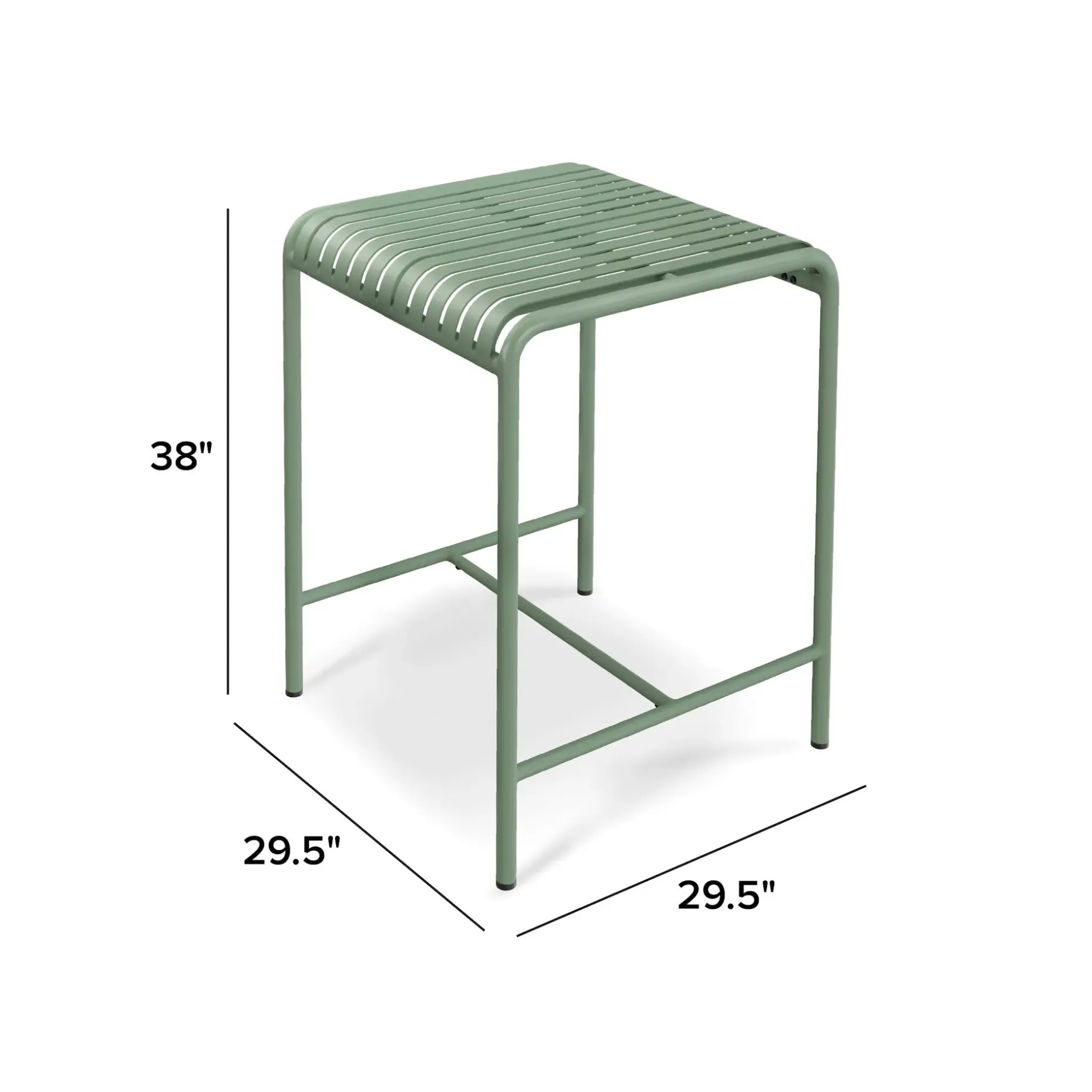 Sarek 29.5" Outdoor Bar Table - Khaki Green