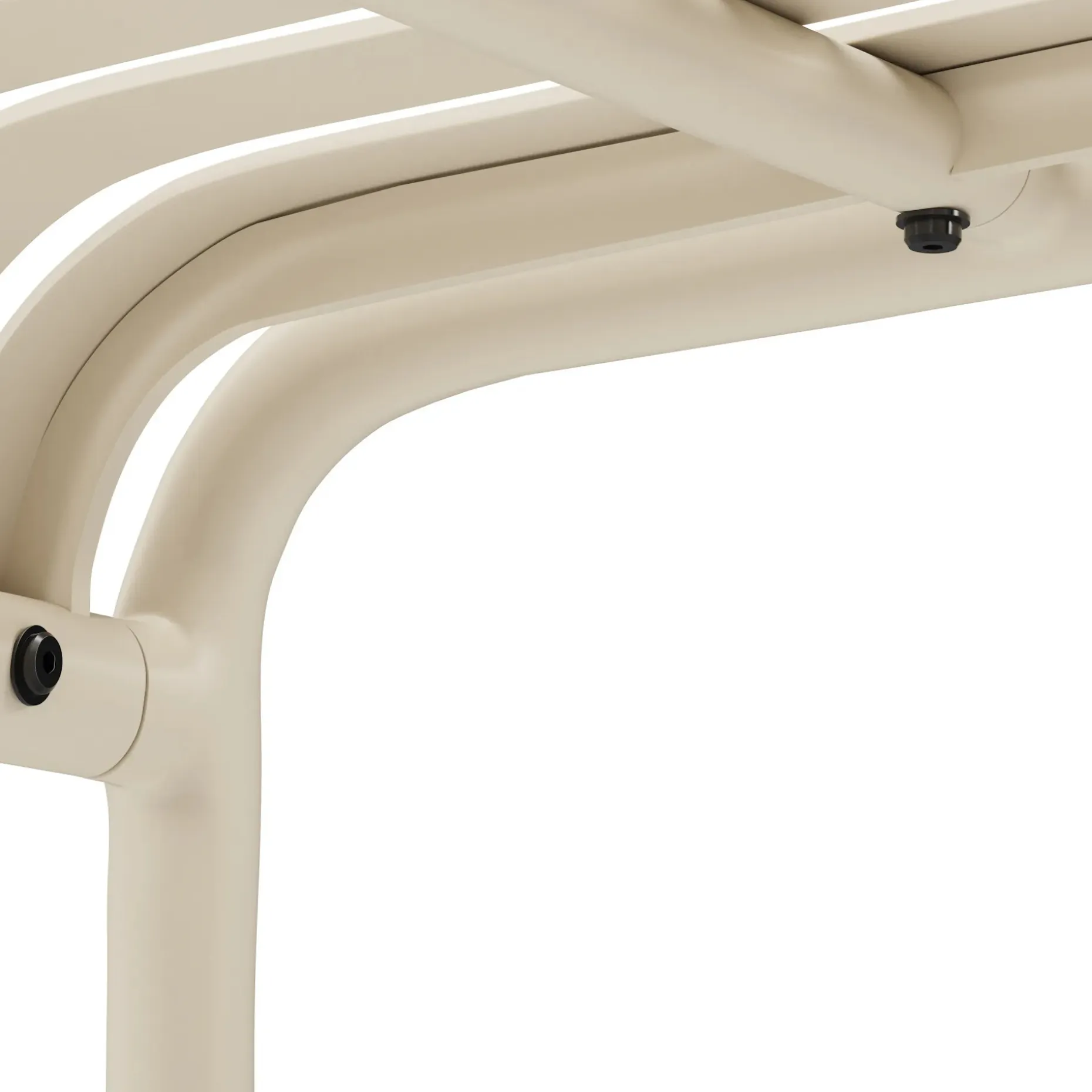 Sarek 59" Outdoor Bench - Taupe