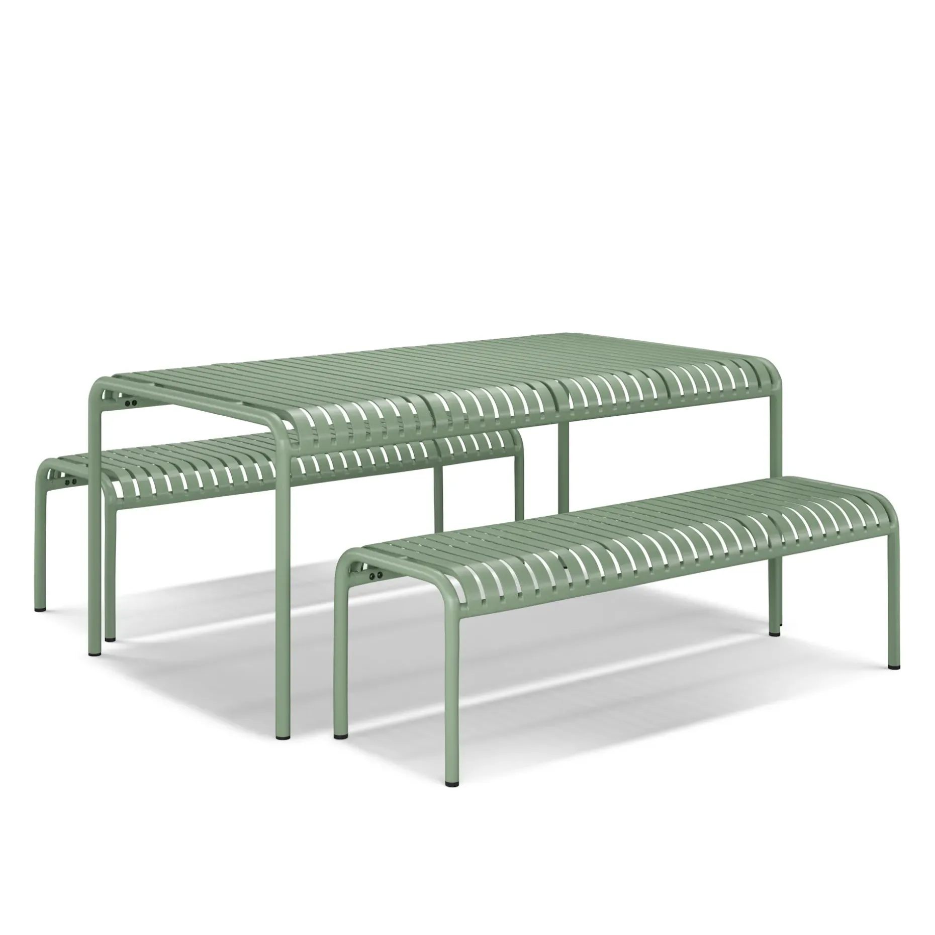 Sarek 67" Outdoor Dining Table Set - Khaki Green