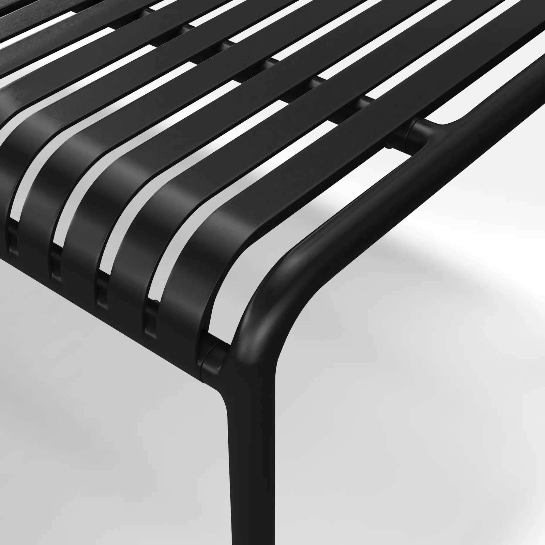 Sarek 67" Outdoor Dining Table Set - Black