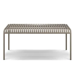 Sarek 67" Outdoor Dining Table Set - Warm Stone