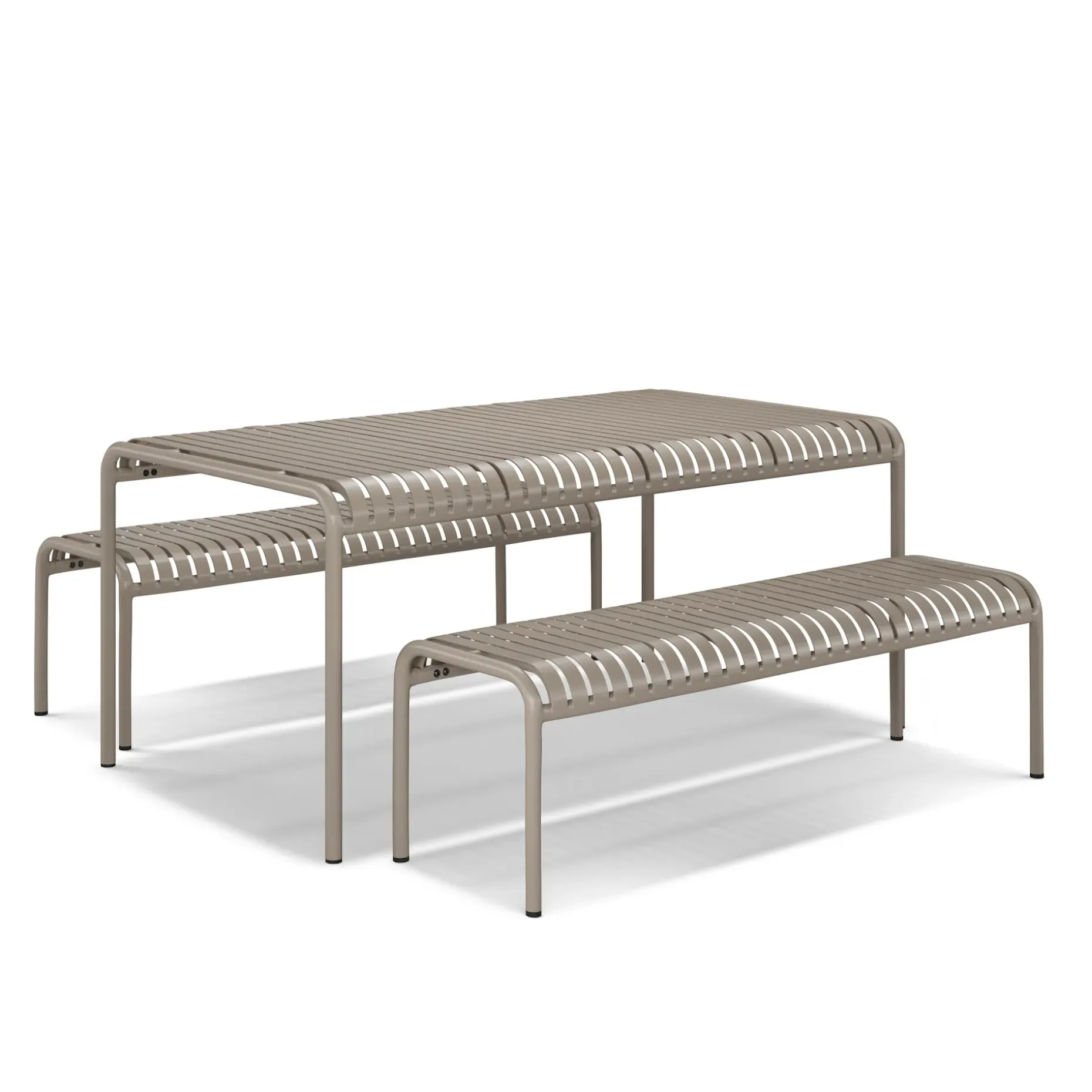 Sarek 67" Outdoor Dining Table Set - Warm Stone