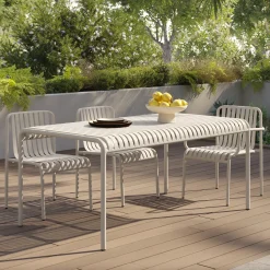 Sarek 67" Outdoor Dining Table - Taupe